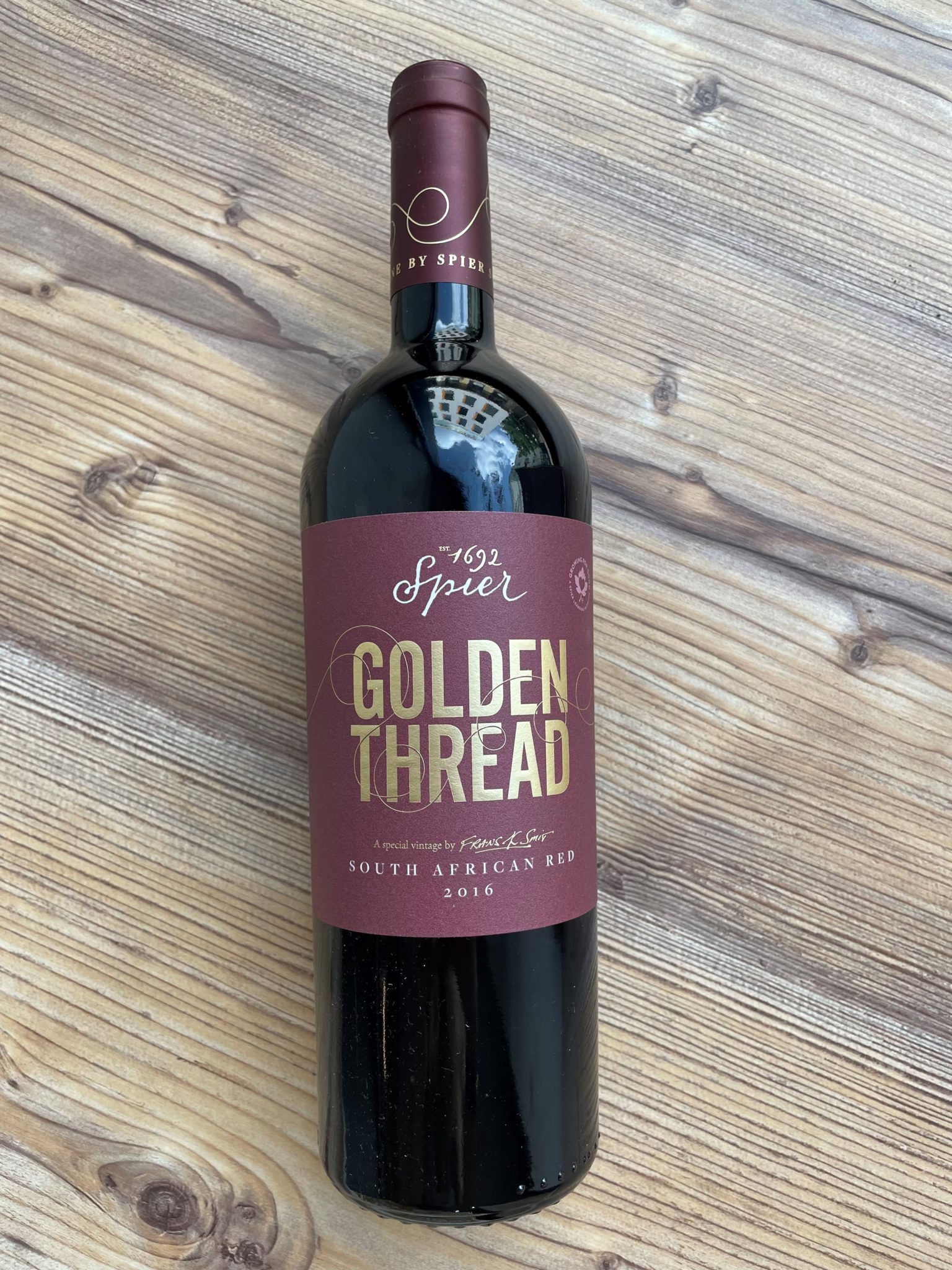 Spier, Golden Thread Red Blend 2016 Les & Louka